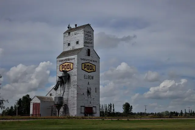 The Saskatchewan Wheat Pool grain elevator