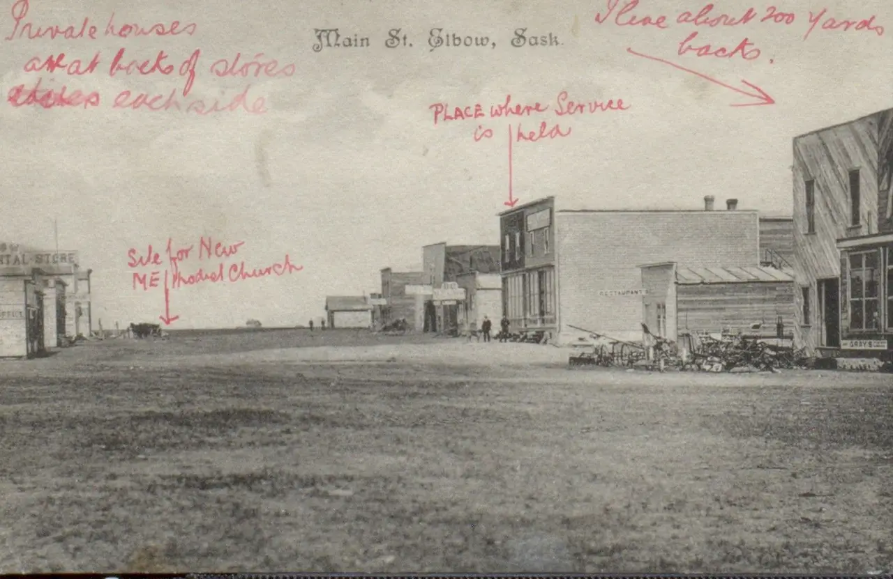 Main Street, Elbow, about 1910